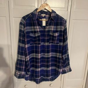 Anthropologie button down flannel